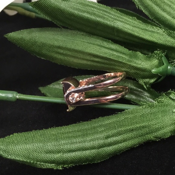 Dark Amber Stone Ring - Picture 4 of 5